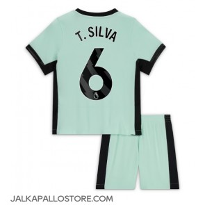 Chelsea Thiago Silva #6 Kolmaspaita Lapsille 2023-24 Lyhythihainen (+ shortsit)